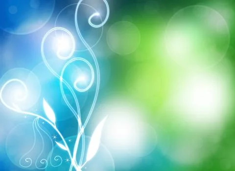 Cheerful natural colorful background, bokeh Stock Illustration