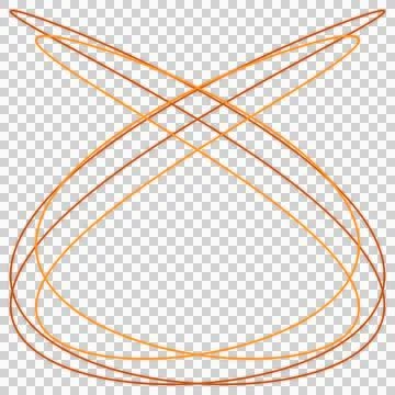 Cheerful neon harmonic oscillation loop transparent PNG Фото