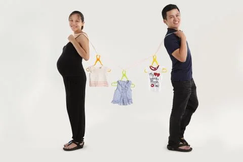 Cheerful parent Stock Photos