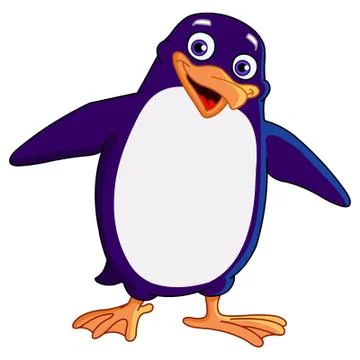 Cheerful penguin Stock Illustration