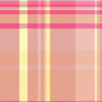 Cheerful plaid pattern with pastel peach, pink, and yellow hues. Ideal for fa 스톡 일러스트