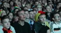 Cheerful Positive Crowd People Portraits German Football Team Fans Supporters HD Footage