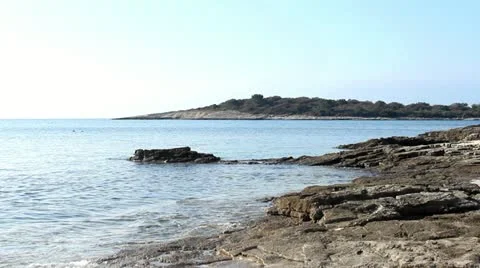 Cheerful rock throwing Video stock 20964011