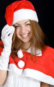 Cheerful santa Stock Photos