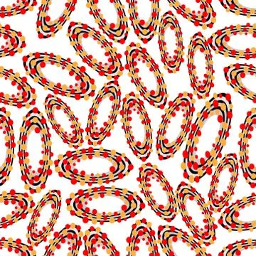 Cheerful seamless background with ellipse objects Illustrazione stock