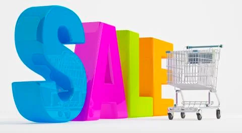 Cheerful selling Illustration