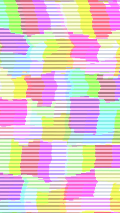 Cheerful Striped Tile Pattern, Vivid Pastel Mosaic Composed Of Striped Stock Footage 324878779