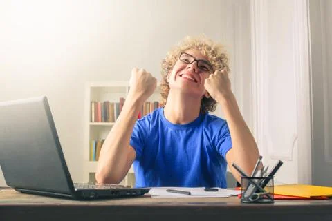 Cheerful student Stock Photos