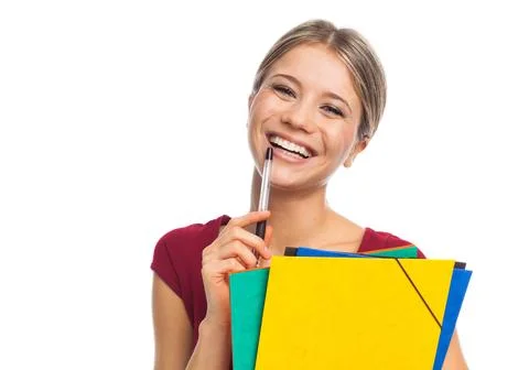 Cheerful student Stock Photos
