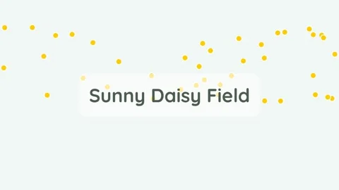 Cheerful sunny daisy field vector background with yellow floral scatter bokeh Stock Footage 336889579