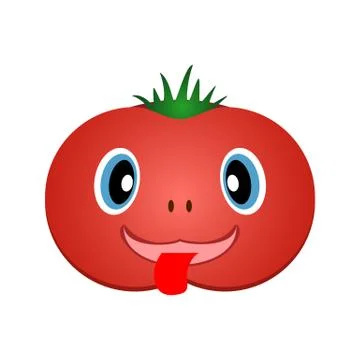 Cheerful tomato. Vector EPS10 Stock Illustration