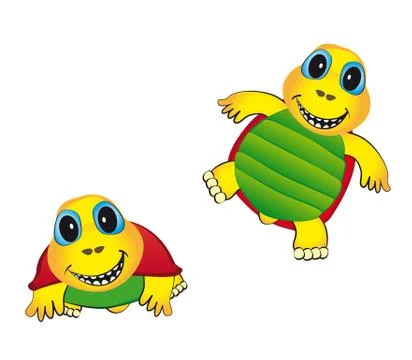 Cheerful Tortoise Illustrazione stock