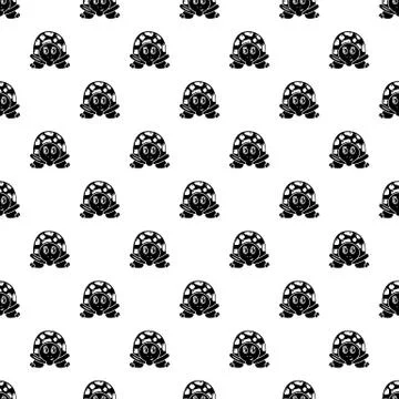 Cheerful turtle icon, simple style Stock Illustration