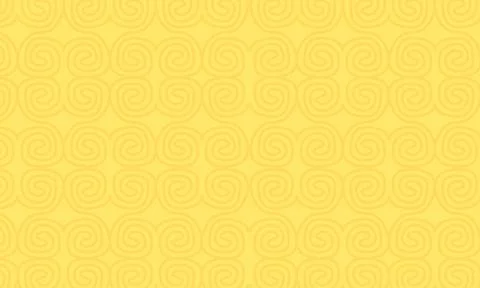 Cheerful Yellow Seamless Pattern with Gentle Swirling Motifs Ideal for Play.. Stock Illustration