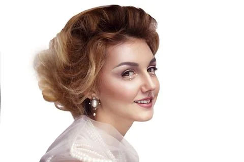 Cheerful young lady Stock Photos