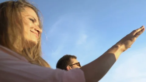 Cheerful young people dancing open-air, enjoying life and summer, close-up Stock-Footage 117196002