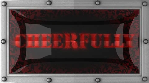 Cheerfully on led Stock Footage 8684928