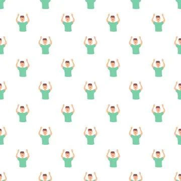 Cheering audience pattern representing celebration and success Stockillustratie
