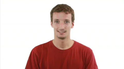 Cheering boy with white background Video stock 785862