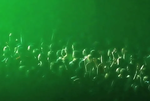 Cheering Crowd at Concert 4 Stock Footage 947801