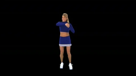 Cheerleader dance routine 1 스톡 동영상 754498