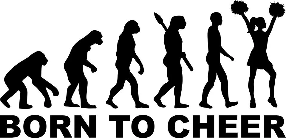 Cheerleader Evolution Born to Cheer イラスト素材