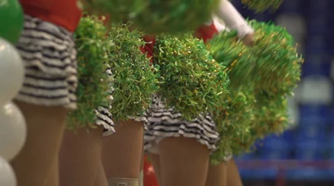 Cheerleaders Stock Footage 34273128