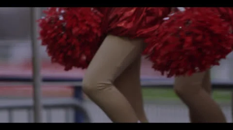 CHEERLEADERS ON STAGE Stock Footage 25189320
