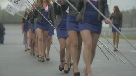 Cheerleading team at competitions Stock Footage 57672285