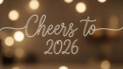 Cheers to 2026 Stock Illustration