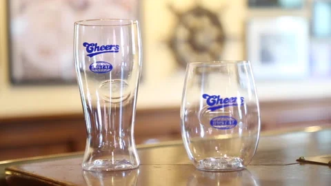 CHEERS BEER GLASSES Stock Footage 178483864