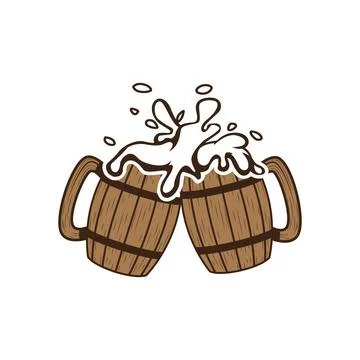 Cheers beer mug Stock Illustration