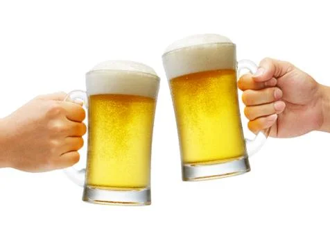 Cheers with beers Stock Photos