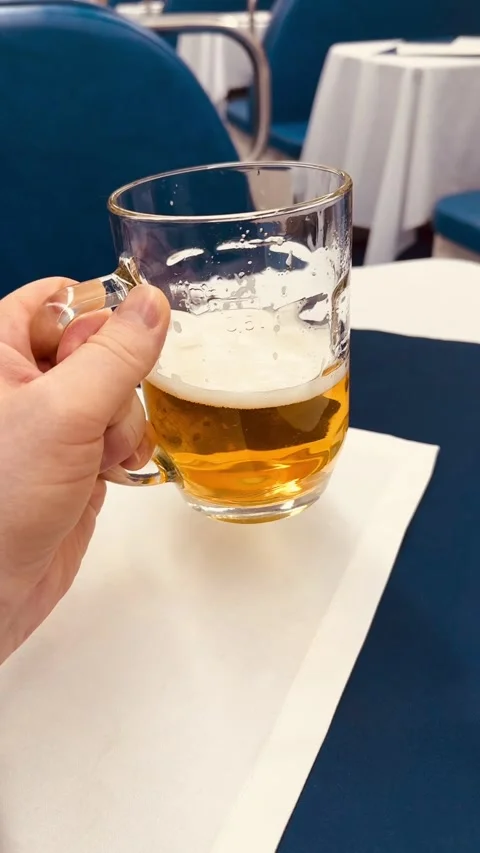 Cheers Enjoying a Refreshing Cold Beer in a Relaxing and Comfortable Atmosphere Stock Footage 316229155