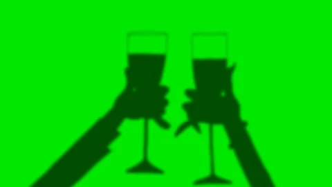 Cheers glasses. Video stock 98891869
