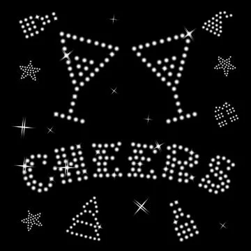 Cheers illustration Stock Illustration