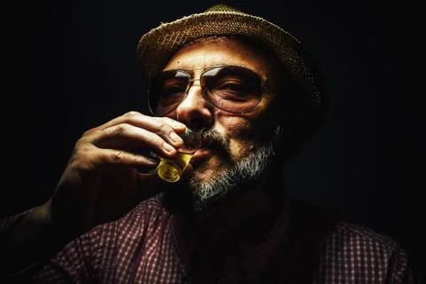 Cheers From a Man 스톡 사진