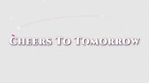 Cheers to tomorrow with celebration elements in a festive design Stock Footage 344604528