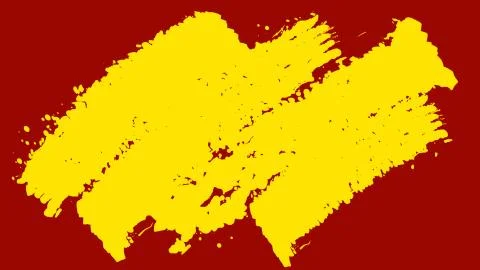 A cheery 3d rendering of yellow brush strokes painted diagonally in the brigh Stock Illustration