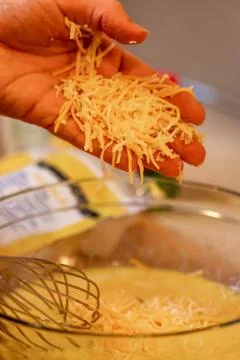 Cheese And Egg Mixture Stock Photos