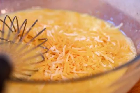 Cheese And Egg Mixture Stock Photos