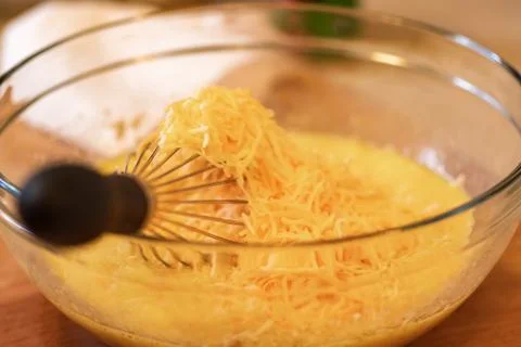 Cheese And Egg Mixture Stock Photos