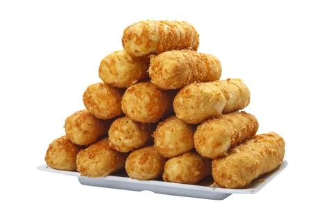 Cheese and ham croquettes Stock Photos