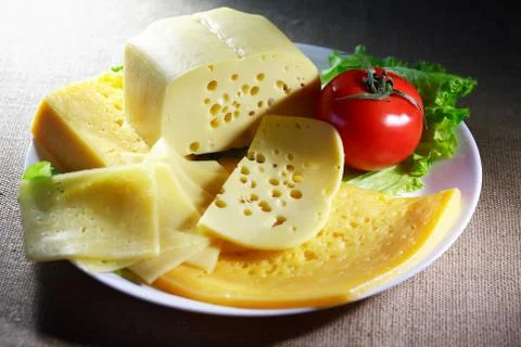 Cheese And Vegetables Stock Photos