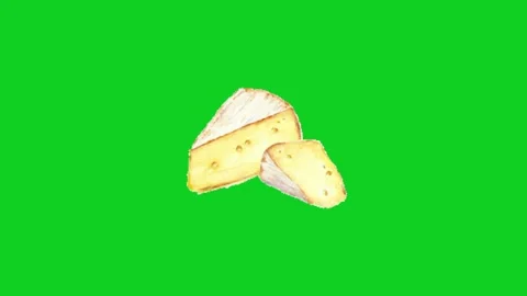 Cheese animation on green screen 库存影片 333150968