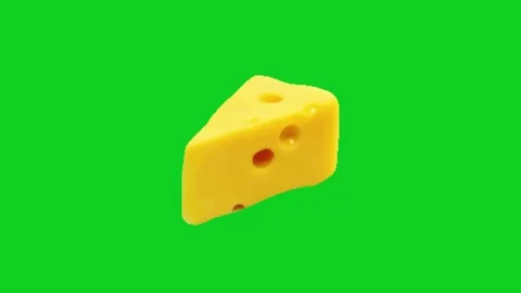 Cheese animation on green screen 库存影片 333150975