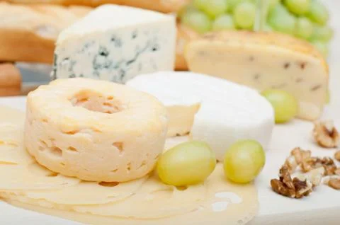 Cheese assortment Stockfoto's