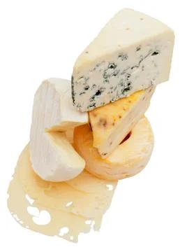 Cheese assortment Stockfoto's