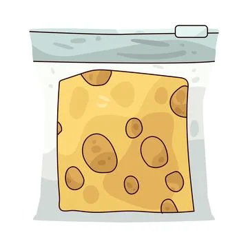 Cheese Bag illustration Stock Illustration