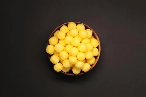 Cheese balls snacks Stock Photos